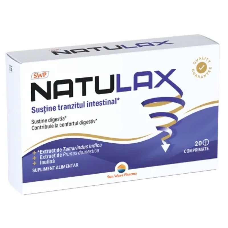Natulax, 20 comprimate, Sun Wave Pharma Natulax, 20 comprimate, Sun Wave Pharma