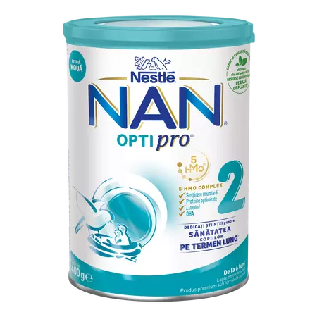 Nestle - Nan 2 Optipro HMO lapte praf pentru copii de la 6 luni 400g Nestle - Nan 2 Optipro HMO lapte praf pentru copii de la 6 luni 400g