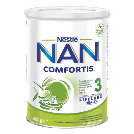 Nestle - Nan 3 Comfortis lapte praf pentru copii de la 12 luni 800g Nestle - Nan 3 Comfortis lapte praf pentru copii de la 12 luni 800g