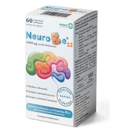 NeuroBe 12, 60 comprimate, Pharco NeuroBe 12, 60 comprimate, Pharco