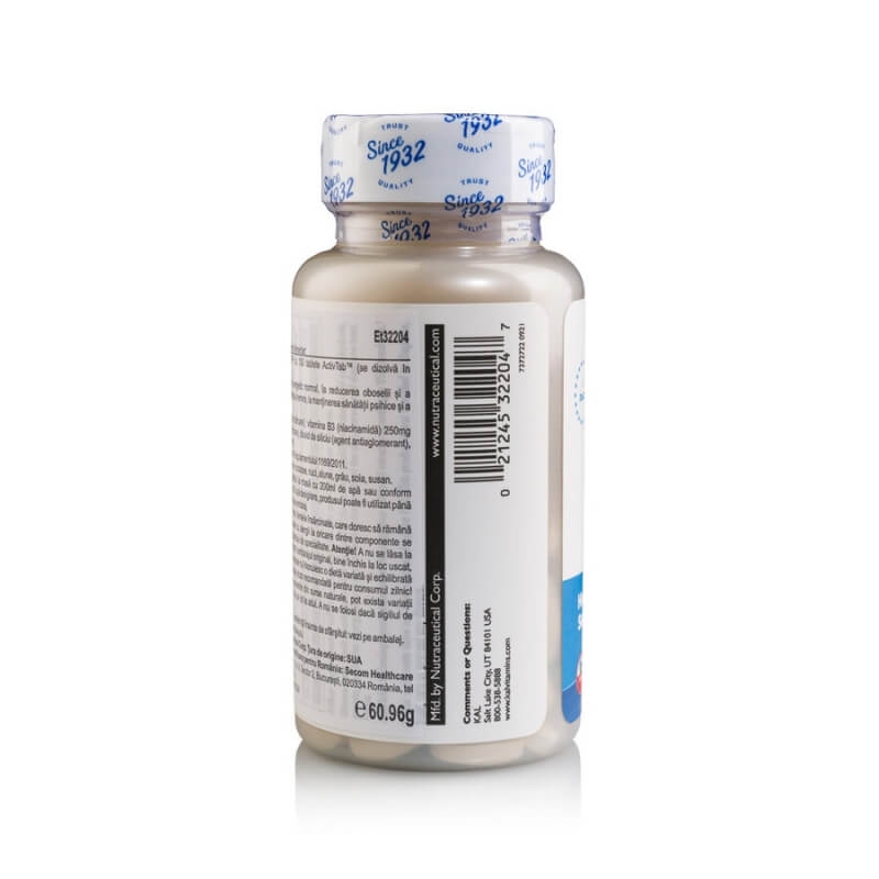 Niacinamide 250 mg Kal, 100 tablete, Secom