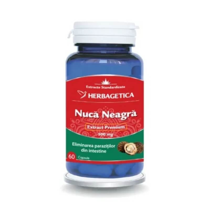 Nuca neagra, 60 capsule, Herbagetica
