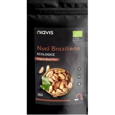 Nuci Braziliene ecologice, 125 g, Niavis Nuci Braziliene ecologice, 125 g, Niavis
