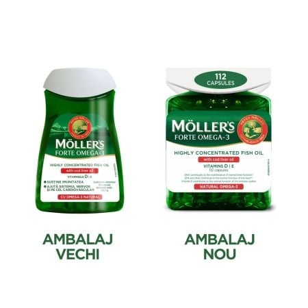Omega 3 Forte, 112 capsule, Moller's