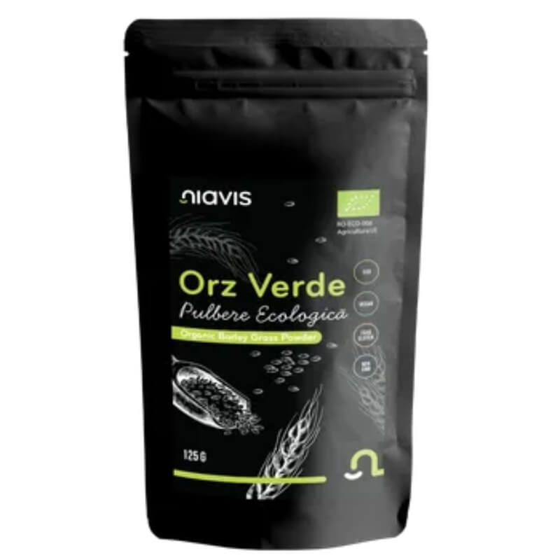 Orz verde pulbere ecologica, 125 g, Niavis Orz verde pulbere ecologica, 125 g, Niavis