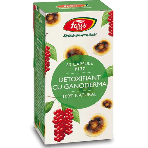  Detoxifiant cu Ganoderma (P127) 60caps., Fares