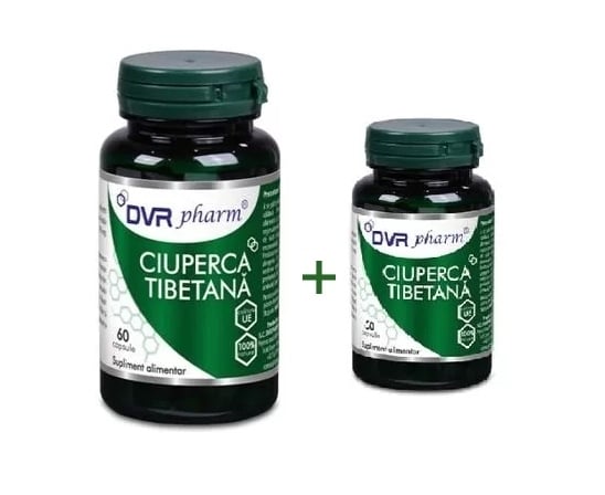 Pachet Ciuperca tibetana, 60 + 30 capsule, DVR Pharm Pachet Ciuperca tibetana, 60 + 30 capsule, DVR Pharm