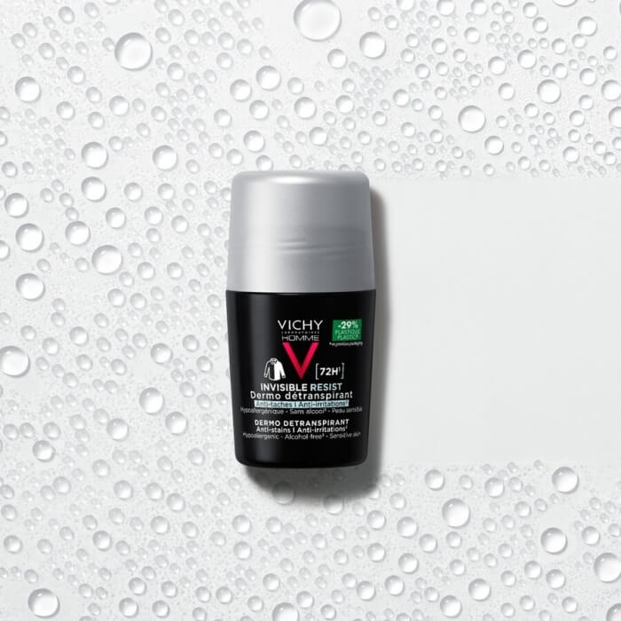 Pachet Deodorant roll-on Homme Invisible Resist 72h, 50 ml + 50 ml, Vichy Pachet Deodorant roll-on Homme Invisible Resist 72h, 50 ml + 50 ml, Vichy