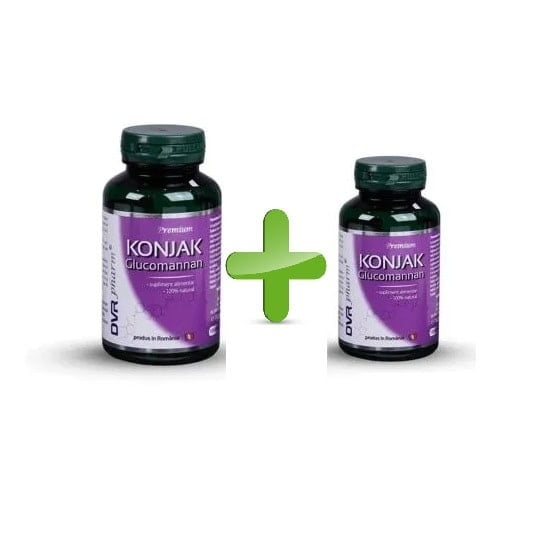 Pachet Konjak, 120 capsule + 40 capsule, DVR Pharm Pachet Konjak, 120 capsule + 40 capsule, DVR Pharm