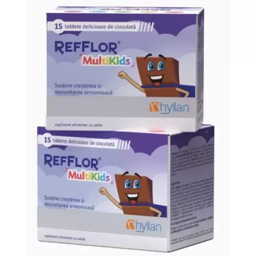 Pachet Refflor Multikids, 15 tablete, 1+1, Hyllan Pachet Refflor Multikids, 15 tablete, 1+1, Hyllan