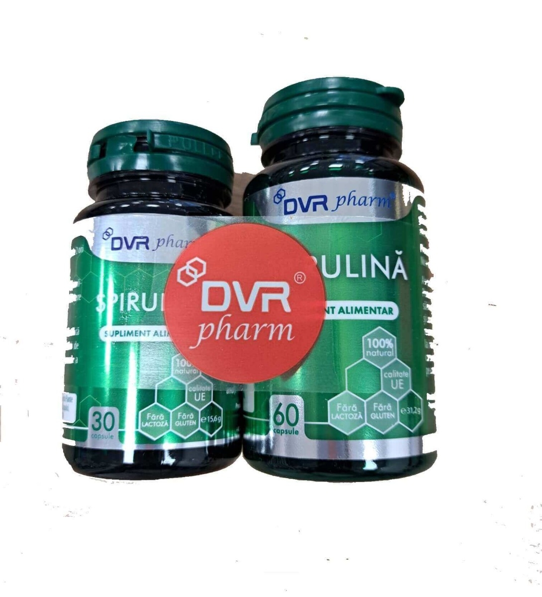 Pachet Spirulina, 60 + 30 capsule, DVR Pharm Pachet Spirulina, 60 + 30 capsule, DVR Pharm