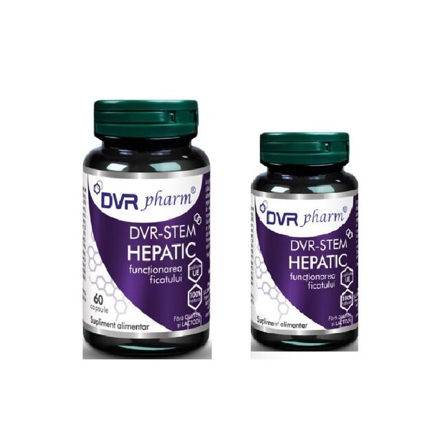 Pachet Stem Hepatic, 60 + 30 capsule, DVR Pharm Pachet Stem Hepatic, 60 + 30 capsule, DVR Pharm