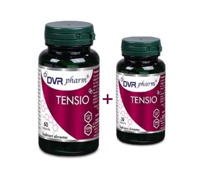 Pachet Tensio, 60 + 30 capsule, DVR Pharm Pachet Tensio, 60 + 30 capsule, DVR Pharm