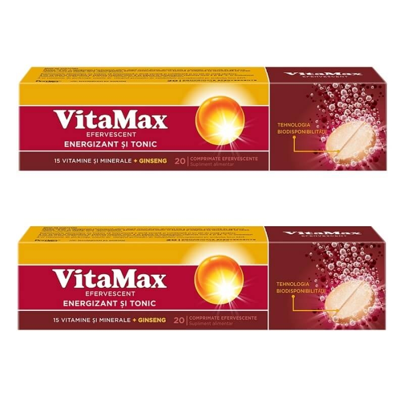 Pachet Vitamax Efervescent, 20 + 20 comprimate, Perrigo Pachet Vitamax Efervescent, 20 + 20 comprimate, Perrigo