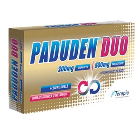 Paduden Duo 200 mg/500 mg, 10 comprimate filmate, Terapia Paduden Duo 200 mg/500 mg, 10 comprimate filmate, Terapia
