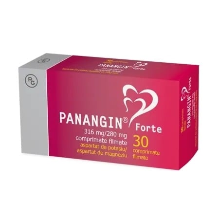 Panangin Forte, 316 mg/280 mg, 30 comprimate filmate, Gedeon Richter