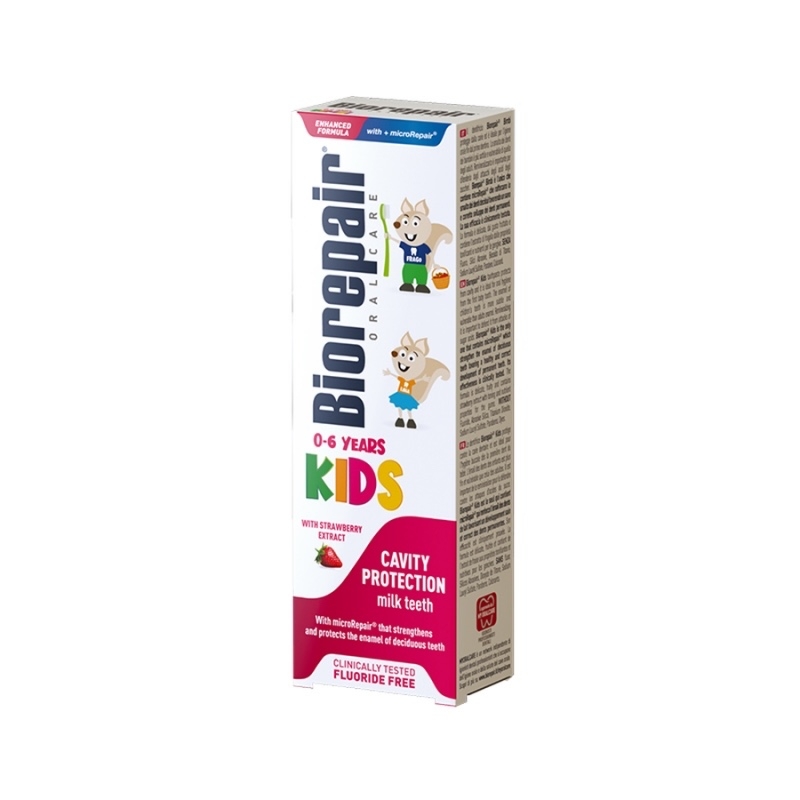 Pasta de dinti cu aroma de capsuni Kids, 0-6 ani, 50 ml, Biorepair Pasta de dinti cu aroma de capsuni Kids, 0-6 ani, 50 ml, Biorepair