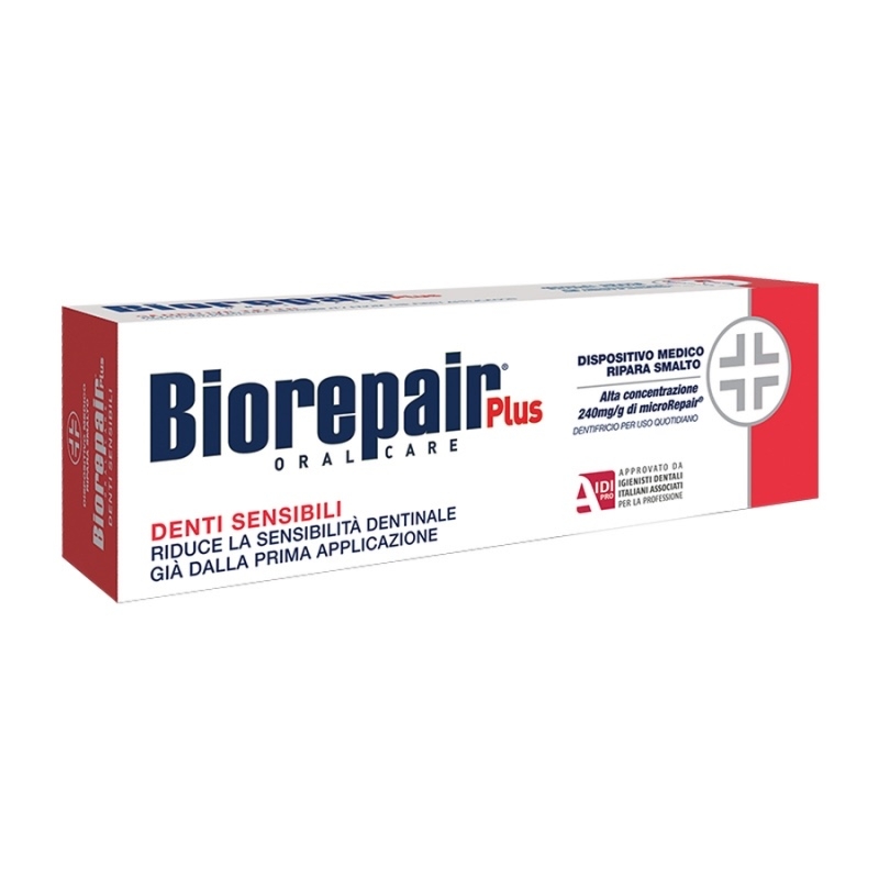 Pasta pentru dinti sensibili Plus, 75 ml, Biorepair Pasta pentru dinti sensibili Plus, 75 ml, Biorepair