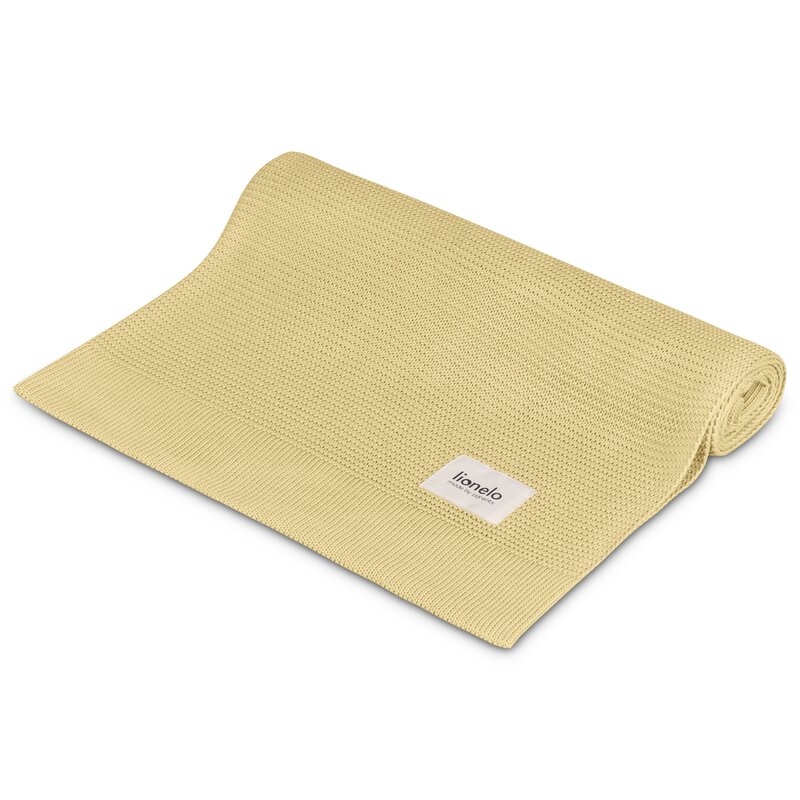 Paturica multifunctionala, Lionelo, Din bambus, Cu proprietati de termoreglare, Antibacteriana, Antifungica, Antialergice, Lavabila la masina de spalat, 100x75 cm, Galben