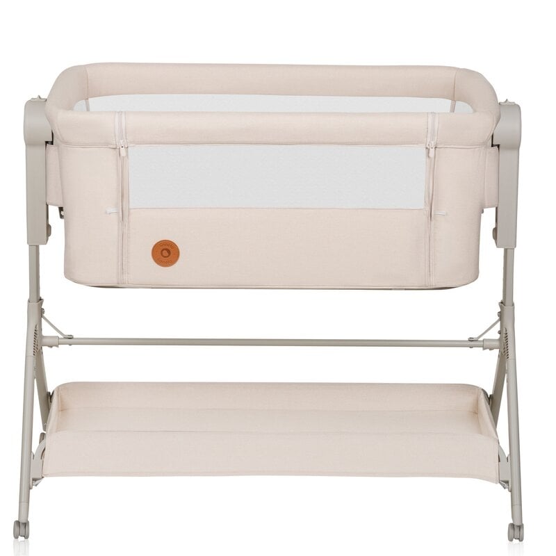 Patut co-sleeper, Lionelo, Leonie Plus, Pliabil, Cu sistem de leganare, Cu setare unghiulara, Reglabil in 6 pozitii pe inaltime, Conform cu standardele europeane de securitate EN1130 si EN16890, Bej Patut co-sleeper, Lionelo, Leonie Plus, Pliabil, Cu sistem de leganare, Cu setare unghiulara, Reglabil in 6 pozitii pe inaltime, Conform cu standardele europeane de securitate EN1130 si EN16890, Bej