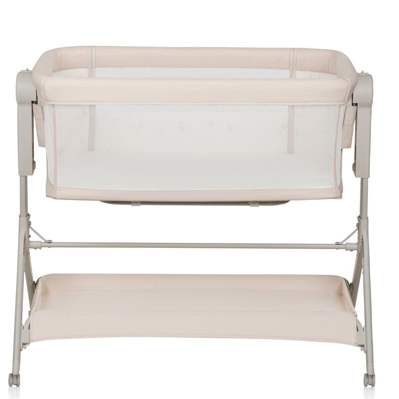 Patut co-sleeper, Lionelo, Leonie Plus, Pliabil, Cu sistem de leganare, Cu setare unghiulara, Reglabil in 6 pozitii pe inaltime, Conform cu standardele europeane de securitate EN1130 si EN16890, Bej Patut co-sleeper, Lionelo, Leonie Plus, Pliabil, Cu sistem de leganare, Cu setare unghiulara, Reglabil in 6 pozitii pe inaltime, Conform cu standardele europeane de securitate EN1130 si EN16890, Bej