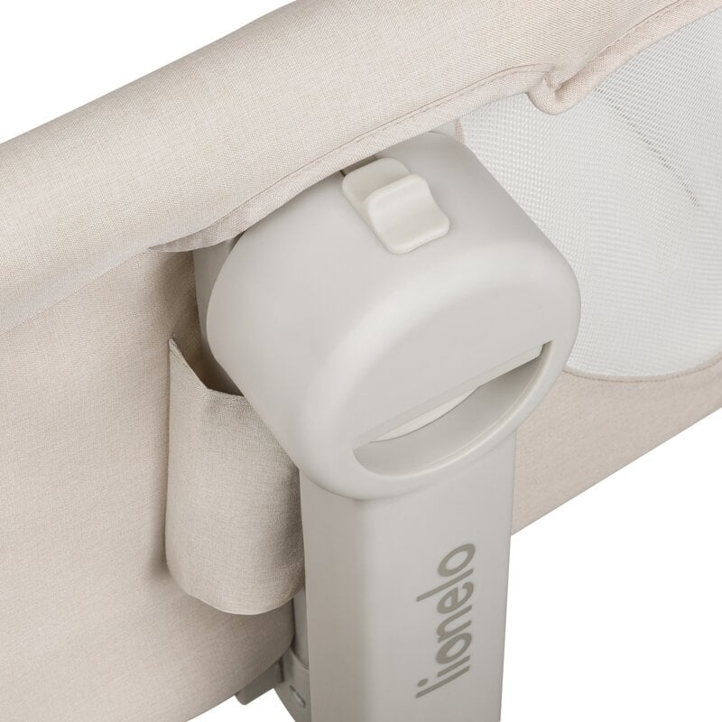 Patut co-sleeper, Lionelo, Leonie Plus, Pliabil, Cu sistem de leganare, Cu setare unghiulara, Reglabil in 6 pozitii pe inaltime, Conform cu standardele europeane de securitate EN1130 si EN16890, Bej Patut co-sleeper, Lionelo, Leonie Plus, Pliabil, Cu sistem de leganare, Cu setare unghiulara, Reglabil in 6 pozitii pe inaltime, Conform cu standardele europeane de securitate EN1130 si EN16890, Bej