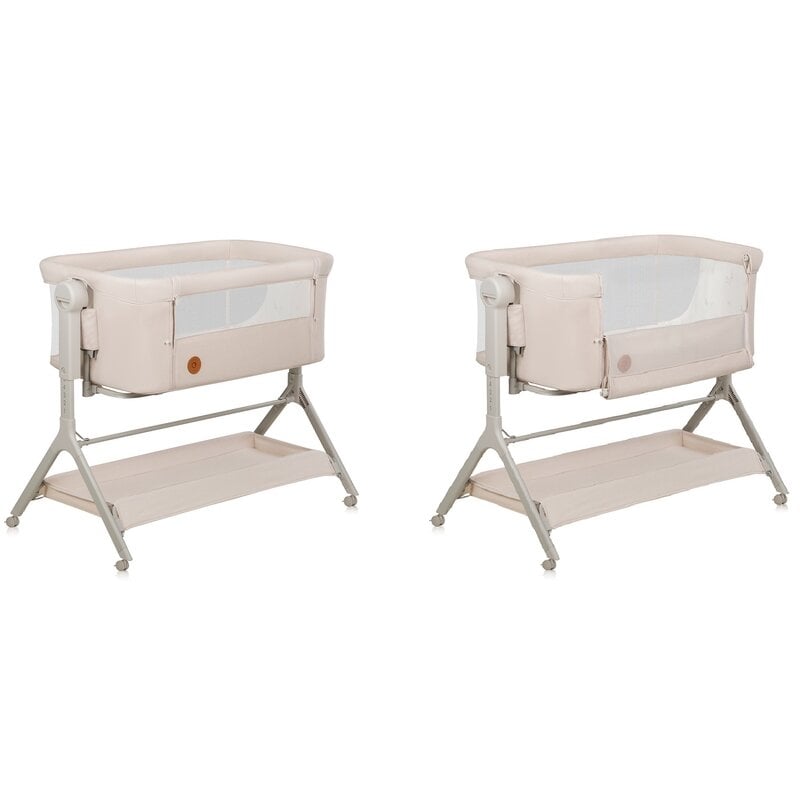 Patut co-sleeper, Lionelo, Leonie Plus, Pliabil, Cu sistem de leganare, Cu setare unghiulara, Reglabil in 6 pozitii pe inaltime, Conform cu standardele europeane de securitate EN1130 si EN16890, Bej Patut co-sleeper, Lionelo, Leonie Plus, Pliabil, Cu sistem de leganare, Cu setare unghiulara, Reglabil in 6 pozitii pe inaltime, Conform cu standardele europeane de securitate EN1130 si EN16890, Bej