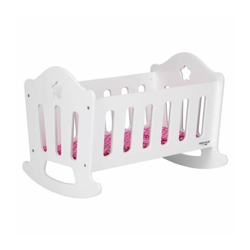 Patut pentru papusi, Free2Play, Cu pernuta confortabila, 46x33x33 cm, 36 luni+, White