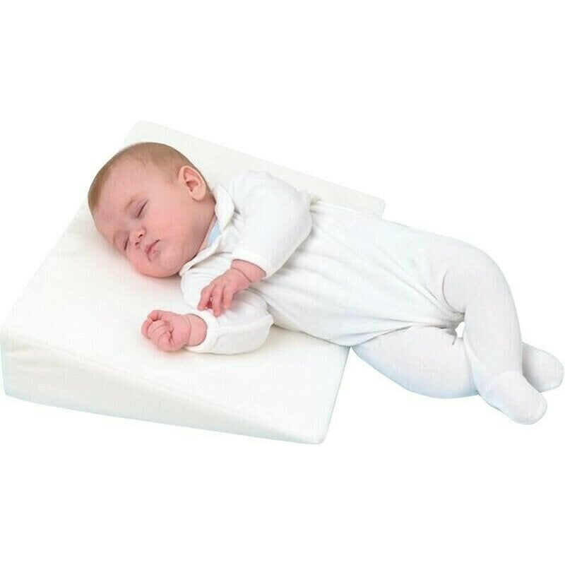Perna inclinata, antireflux, Cu husa din bumbac, 60 x 37 x 1,5-10 cm, Bubaba, Alba Perna inclinata, antireflux, Cu husa din bumbac, 60 x 37 x 1,5-10 cm, Bubaba, Alba