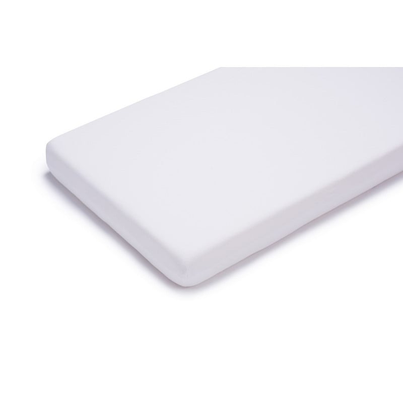 Petite&Mars - Cearceaf cu eleastic, Soft Dream, Din Jersey, Lavabil la masina pana la 40 de garde, 120x60 cm, Alb Petite&Mars - Cearceaf cu eleastic, Soft Dream, Din Jersey, Lavabil la masina pana la 40 de garde, 120x60 cm, Alb