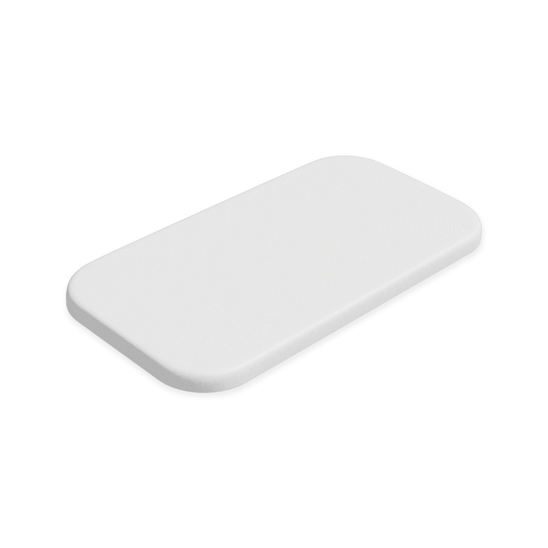 Petite&Mars - Cearceaf elastic impermeabil, Pentru patut co-sleeper, Din bumbac, 84x50 cm, 0 luni+, Alb