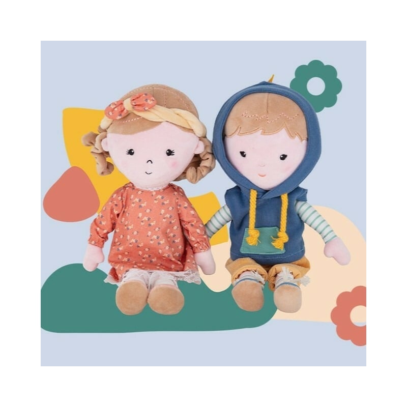 Petite&Mars - Papusa Max 14 x 34 cm, 0 luni, 35 cm, Albastru Petite&Mars - Papusa Max 14 x 34 cm, 0 luni, 35 cm, Albastru