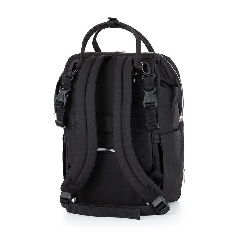 Petite&Mars - Rucsac pentru mamici, Cu 11 compartimente, Cu buzunare termice, Saltea de infasat inclusa, 30 x 42 x 15 cm, Jack, Black Petite&Mars - Rucsac pentru mamici, Cu 11 compartimente, Cu buzunare termice, Saltea de infasat inclusa, 30 x 42 x 15 cm, Jack, Black