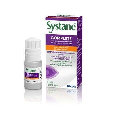 Picaturi oftalmice lubrifiante fara conservanti Systane Complete, 10 ml, Alcon Picaturi oftalmice lubrifiante fara conservanti Systane Complete, 10 ml, Alcon