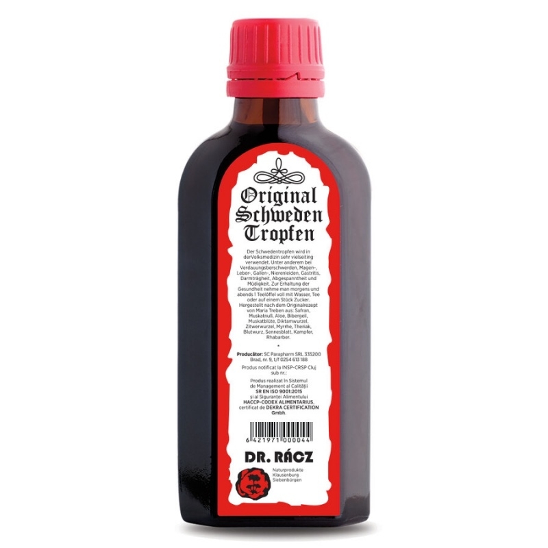 Picaturi suedeze Dr. Racz, 100 ml, Parapharm Picaturi suedeze Dr. Racz, 100 ml, Parapharm