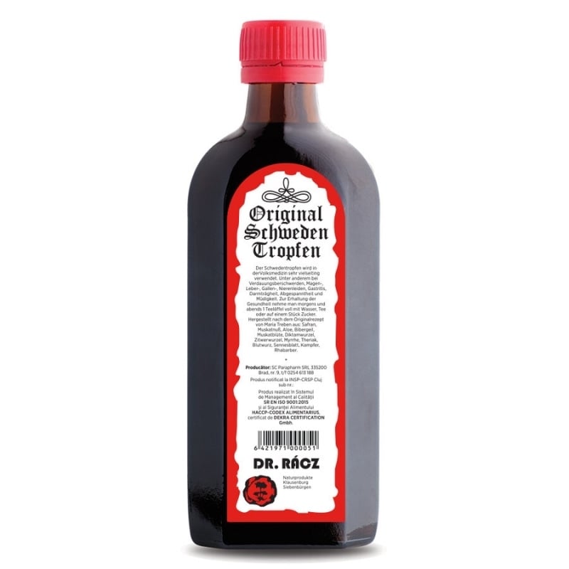 Picaturi Suedeze Dr. Racz, 250 ml, Parapharm Picaturi Suedeze Dr. Racz, 250 ml, Parapharm