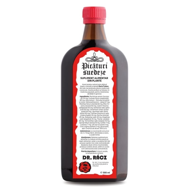 Picaturi Suedeze Dr. Racz, 500 ml, Parapharm Picaturi Suedeze Dr. Racz, 500 ml, Parapharm