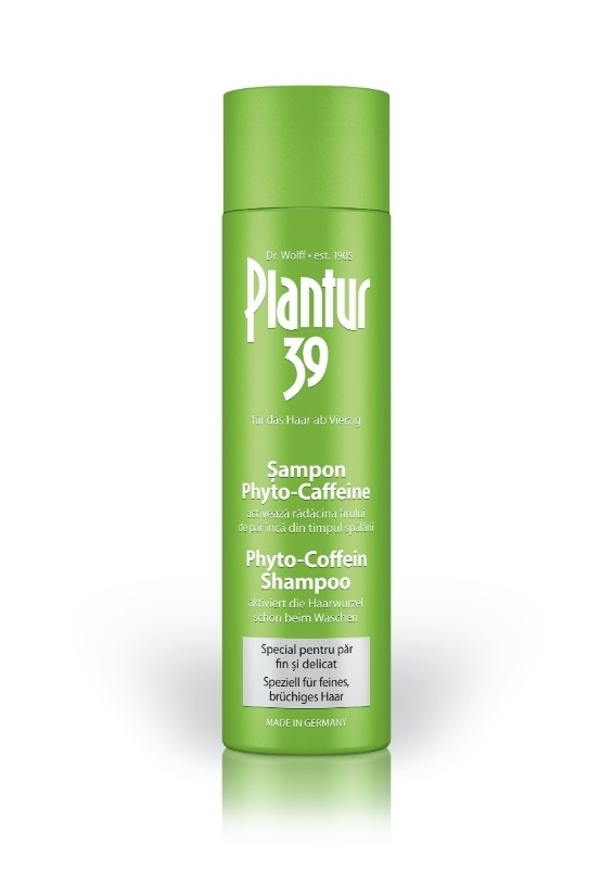 Sampon cu Cafeina pentru par fin si delicat, 250ml, Plantur 39 Sampon cu Cafeina pentru par fin si delicat, 250ml, Plantur 39