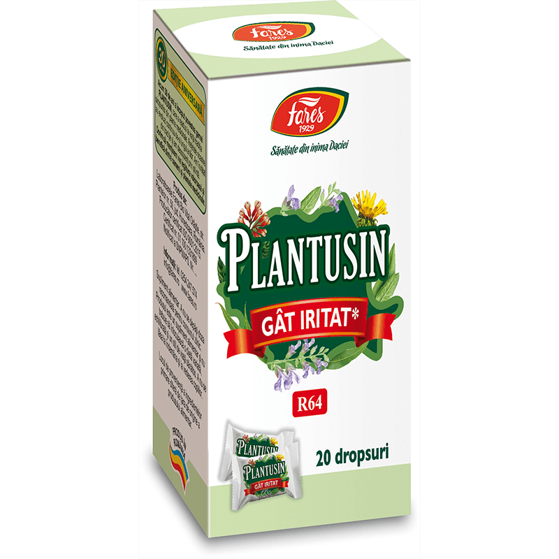 Plantusin gat iritat R64, 20 dropsuri, Fares Plantusin gat iritat R64, 20 dropsuri, Fares