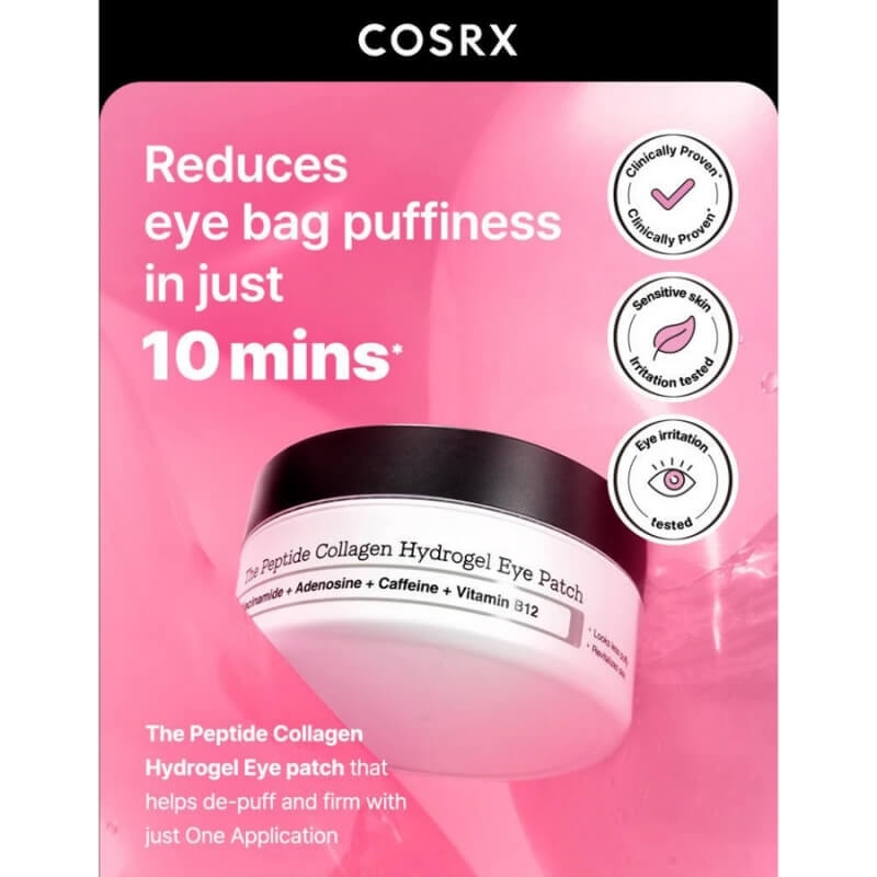 Plasturi Din Hidrogel Pentru Ochi Cu Colagen Si Peptide, 60 bucati, Cosrx