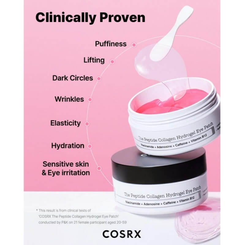 Plasturi Din Hidrogel Pentru Ochi Cu Colagen Si Peptide, 60 bucati, Cosrx