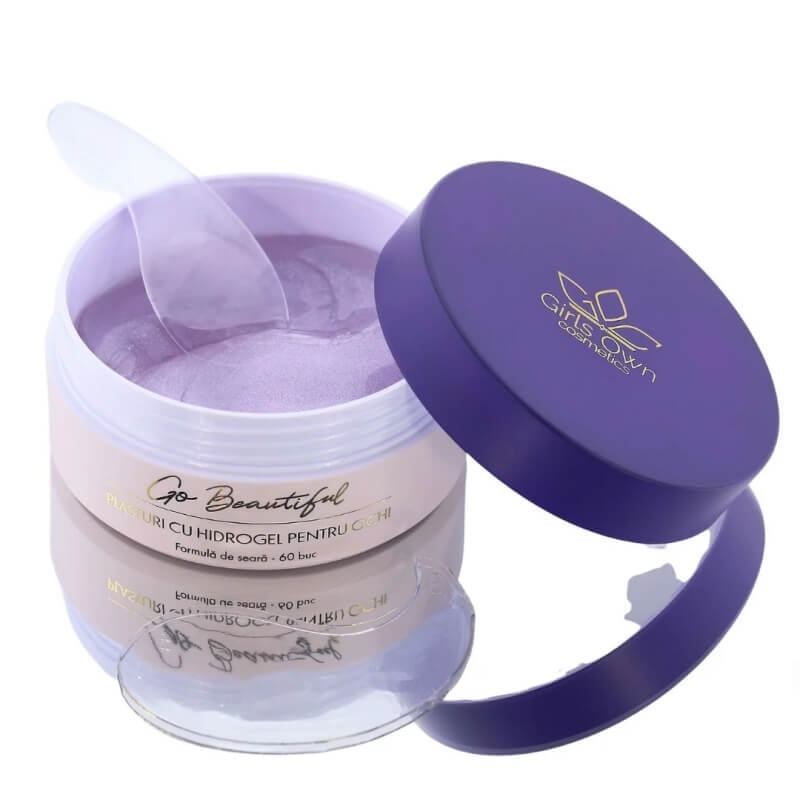 Plasturi din hidrogel pentru ochi formula de seara Go Beautiful, 60 buc, Girl Own Cosmetics