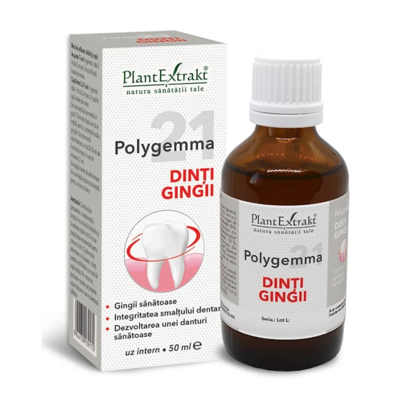 Polygemma 21, Dinti, Gingii, 50 ml, PlantExtrakt Polygemma 21, Dinti, Gingii, 50 ml, PlantExtrakt