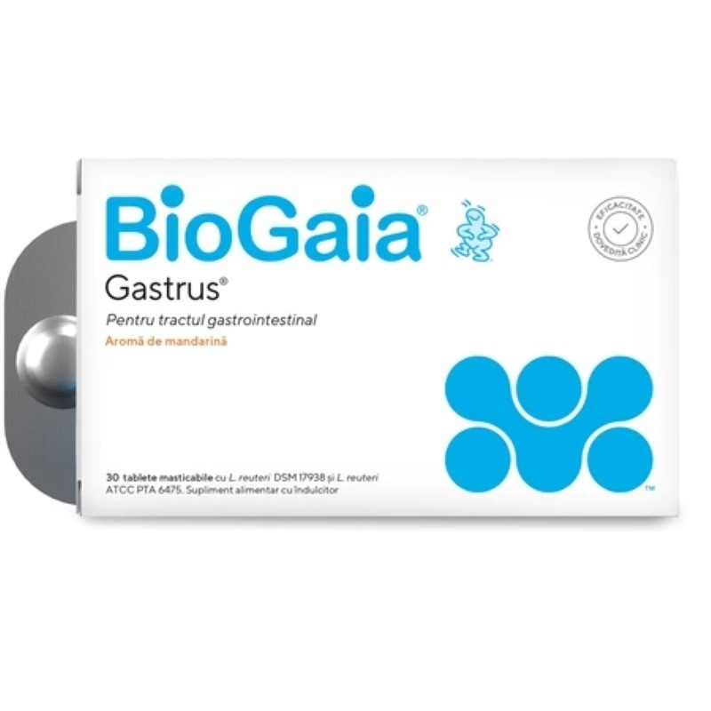 Probiotic Gastrus BioGaia, 30 comprimate mesticabile, Ewopharma Probiotic Gastrus BioGaia, 30 comprimate mesticabile, Ewopharma