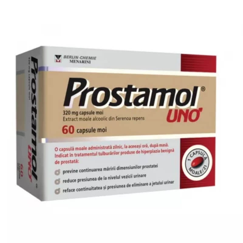 Prostamol uno, 320 mg, 60 capsule moi, Berlin-Chemie Ag Prostamol uno, 320 mg, 60 capsule moi, Berlin-Chemie Ag