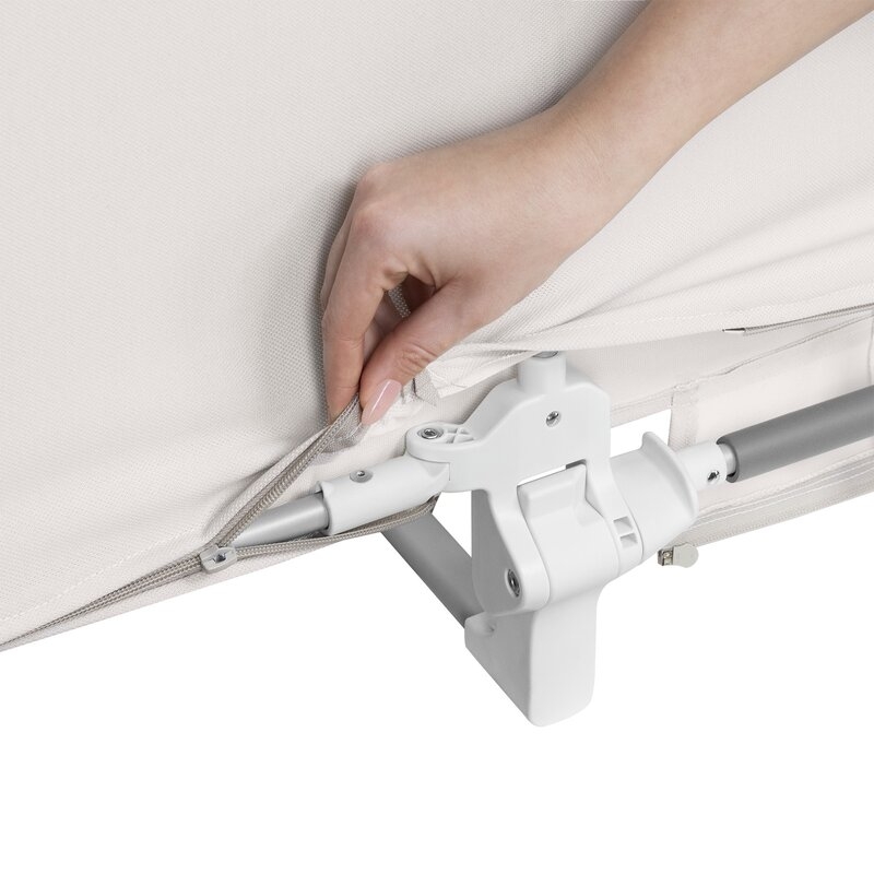 Protectie laterala pat, Lionelo, Lora, Pliabila, Sistem de blocare StandSafe, Geanta de transport inclusa, 105 x 45 cm, Bej Protectie laterala pat, Lionelo, Lora, Pliabila, Sistem de blocare StandSafe, Geanta de transport inclusa, 105 x 45 cm, Bej