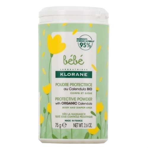 Pudra protectoare pentru bebelusi, 75 g, Klorane Bebe Pudra protectoare pentru bebelusi, 75 g, Klorane Bebe