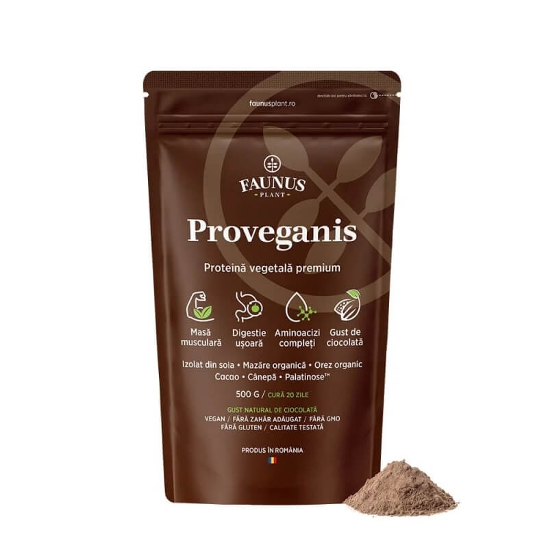 Pudra proteica vegetala 500g, Faunus Plant Pudra proteica vegetala 500g, Faunus Plant
