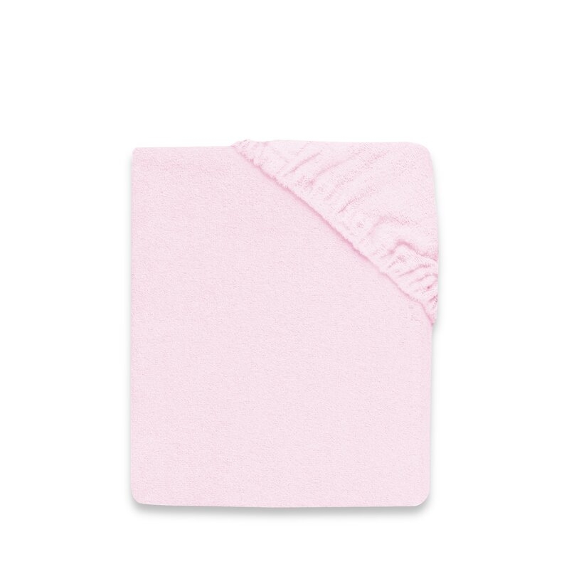 Qmini - Cearceaf cu elastic pentru patut leagan sau patut co-sleeper, Dimensiune 90x40 cm, Din bumbac jersey, Material certificat Oeko Tex Standard 100, Pink Qmini - Cearceaf cu elastic pentru patut leagan sau patut co-sleeper, Dimensiune 90x40 cm, Din bumbac jersey, Material certificat Oeko Tex Standard 100, Pink