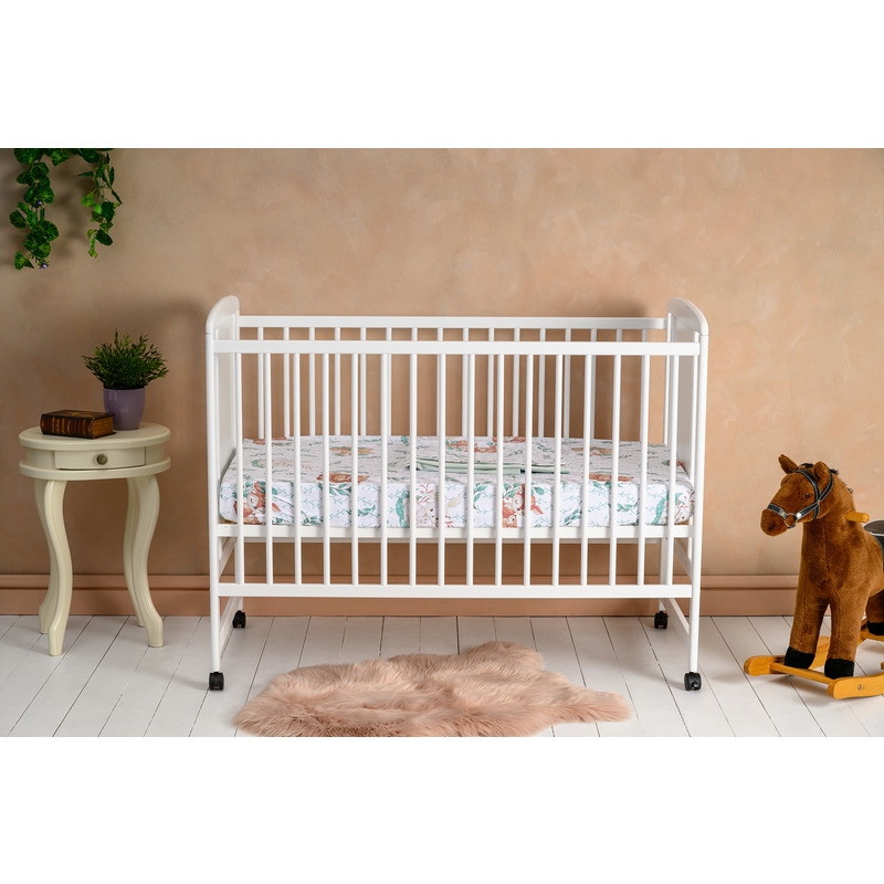 Qmini - Patut din lemn Timmi Elephant 120x60 cm, Din lemn de pin si mdf, Stabil si rezistent, Inaltime saltea reglabila pe 3 nivele, Laterala cu 3 bete detasabile, EN716-1, EN716-2, Alb Qmini - Patut din lemn Timmi Elephant 120x60 cm, Din lemn de pin si mdf, Stabil si rezistent, Inaltime saltea reglabila pe 3 nivele, Laterala cu 3 bete detasabile, EN716-1, EN716-2, Alb